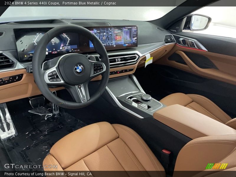 Portimao Blue Metallic / Cognac 2024 BMW 4 Series 440i Coupe