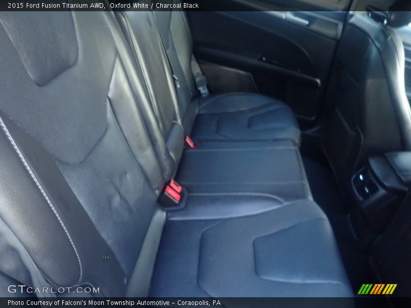 Oxford White / Charcoal Black 2015 Ford Fusion Titanium AWD