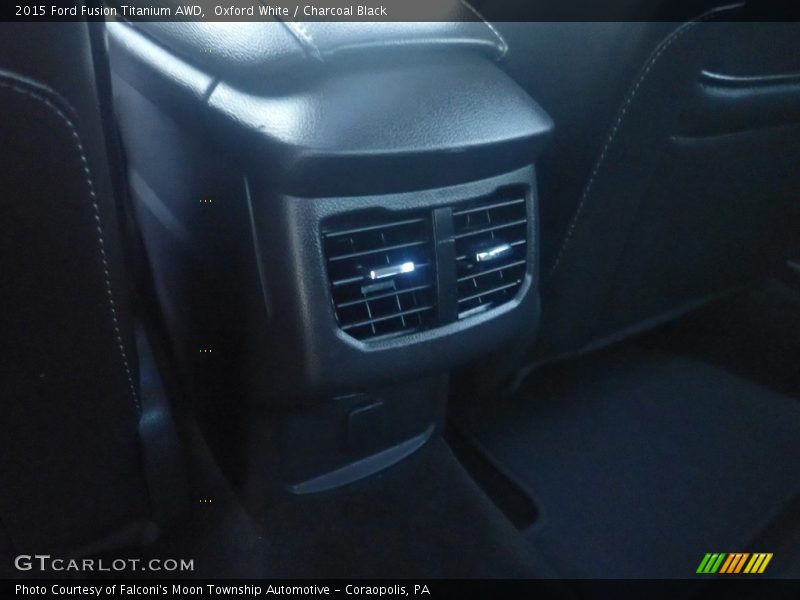 Oxford White / Charcoal Black 2015 Ford Fusion Titanium AWD