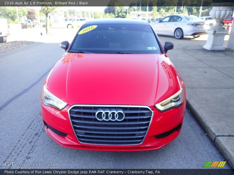 Brilliant Red / Black 2016 Audi A3 1.8 Premium