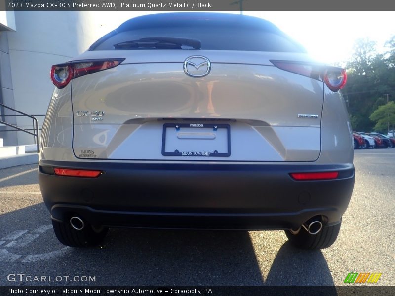 Platinum Quartz Metallic / Black 2023 Mazda CX-30 S Preferred AWD