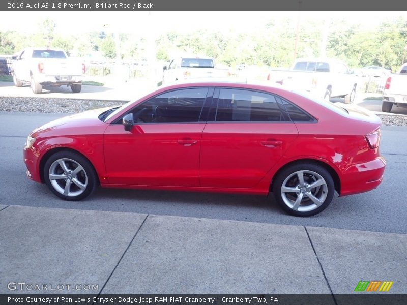 Brilliant Red / Black 2016 Audi A3 1.8 Premium