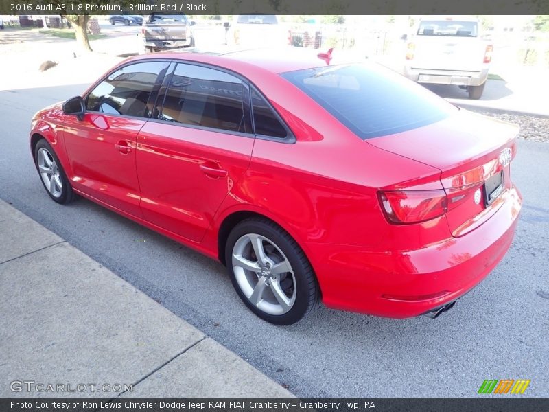 Brilliant Red / Black 2016 Audi A3 1.8 Premium