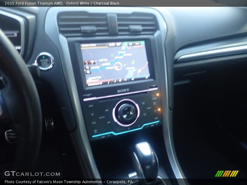 Oxford White / Charcoal Black 2015 Ford Fusion Titanium AWD