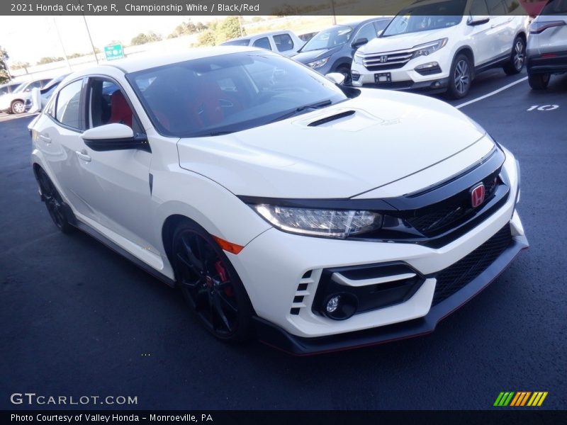 Championship White / Black/Red 2021 Honda Civic Type R