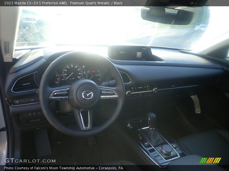 Platinum Quartz Metallic / Black 2023 Mazda CX-30 S Preferred AWD