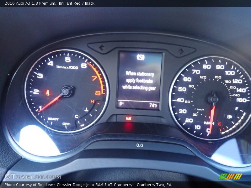  2016 A3 1.8 Premium 1.8 Premium Gauges