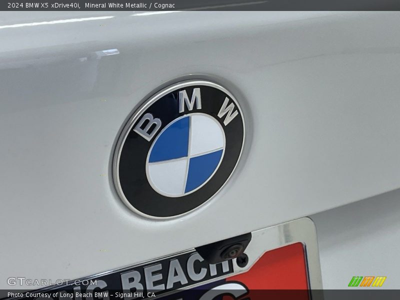 Mineral White Metallic / Cognac 2024 BMW X5 xDrive40i