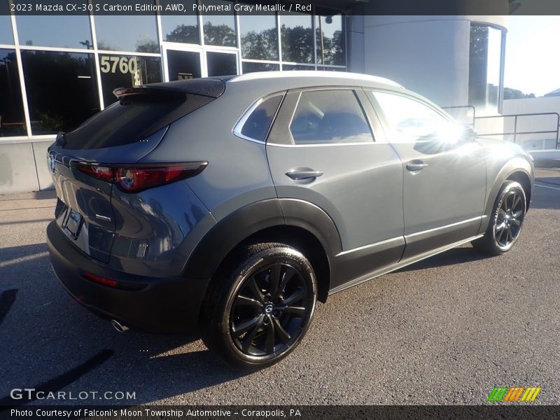 Polymetal Gray Metallic / Red 2023 Mazda CX-30 S Carbon Edition AWD