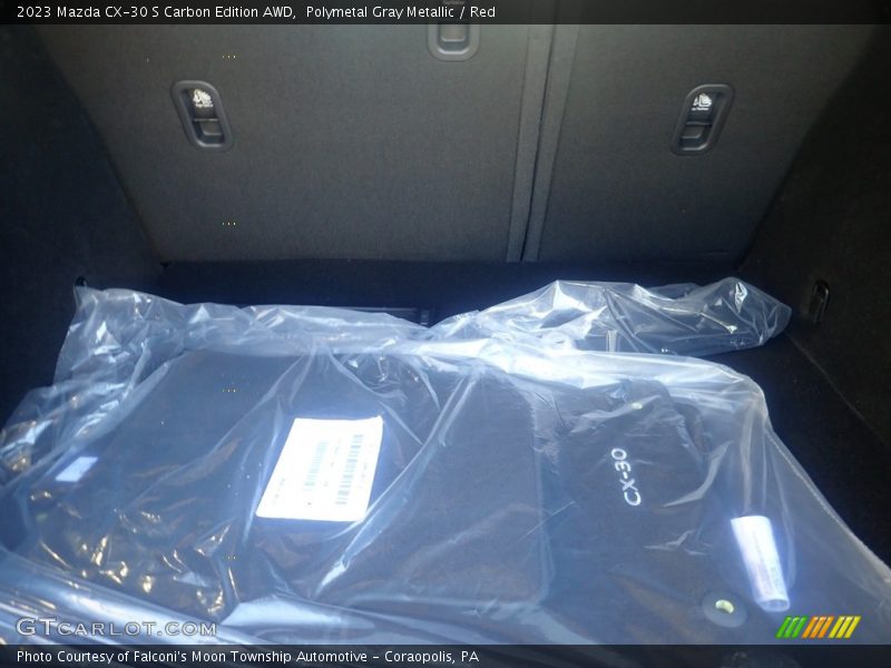 Polymetal Gray Metallic / Red 2023 Mazda CX-30 S Carbon Edition AWD