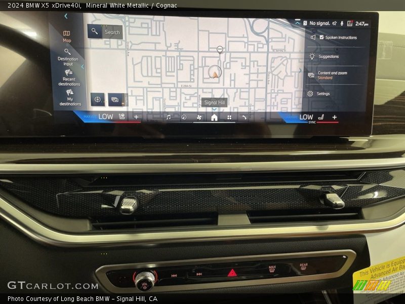 Navigation of 2024 X5 xDrive40i