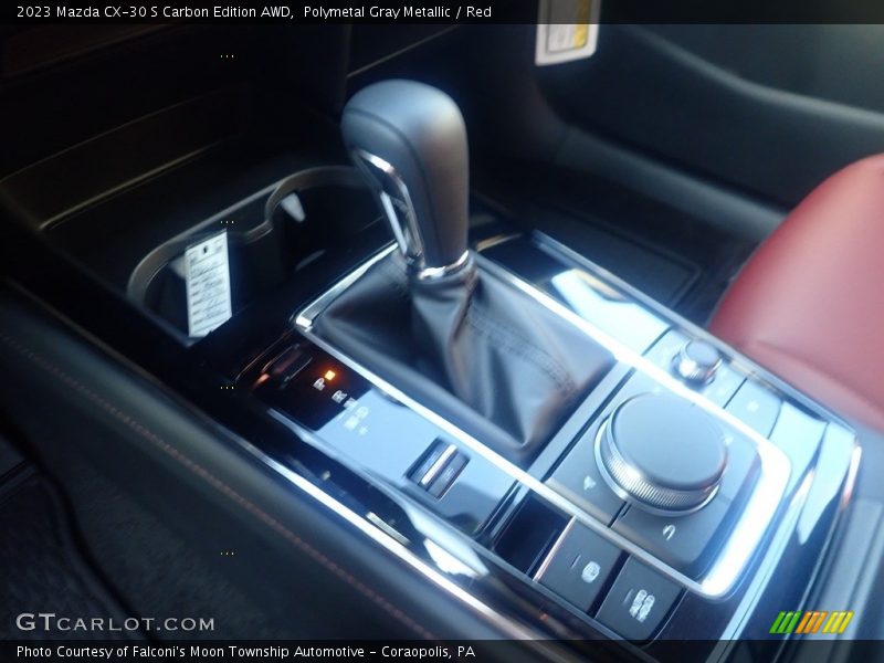Polymetal Gray Metallic / Red 2023 Mazda CX-30 S Carbon Edition AWD