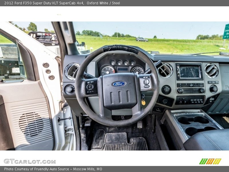 Oxford White / Steel 2012 Ford F350 Super Duty XLT SuperCab 4x4