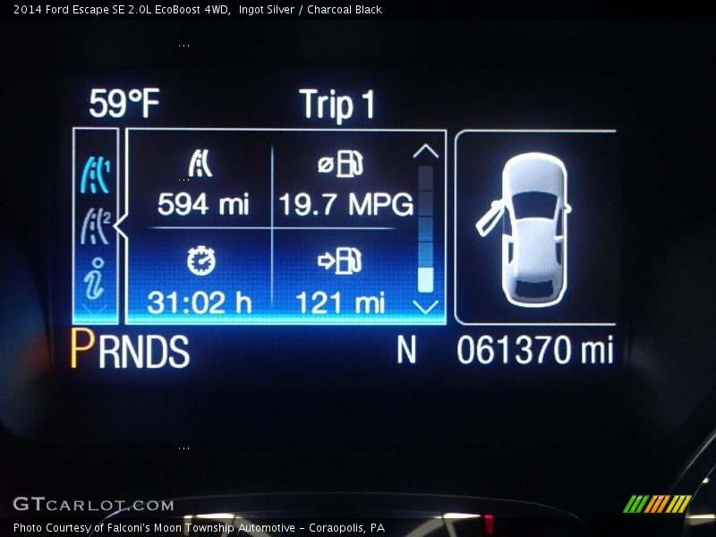 Ingot Silver / Charcoal Black 2014 Ford Escape SE 2.0L EcoBoost 4WD