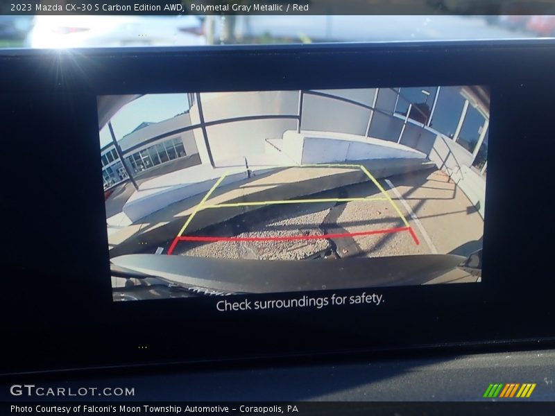Polymetal Gray Metallic / Red 2023 Mazda CX-30 S Carbon Edition AWD
