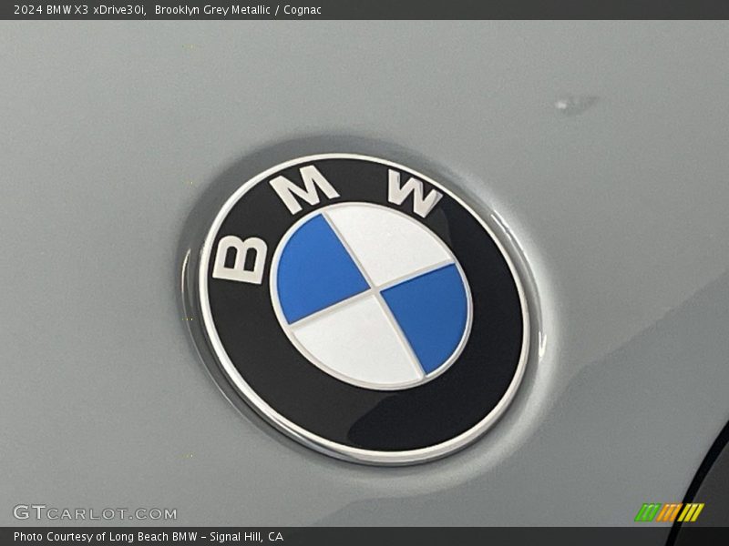 Brooklyn Grey Metallic / Cognac 2024 BMW X3 xDrive30i