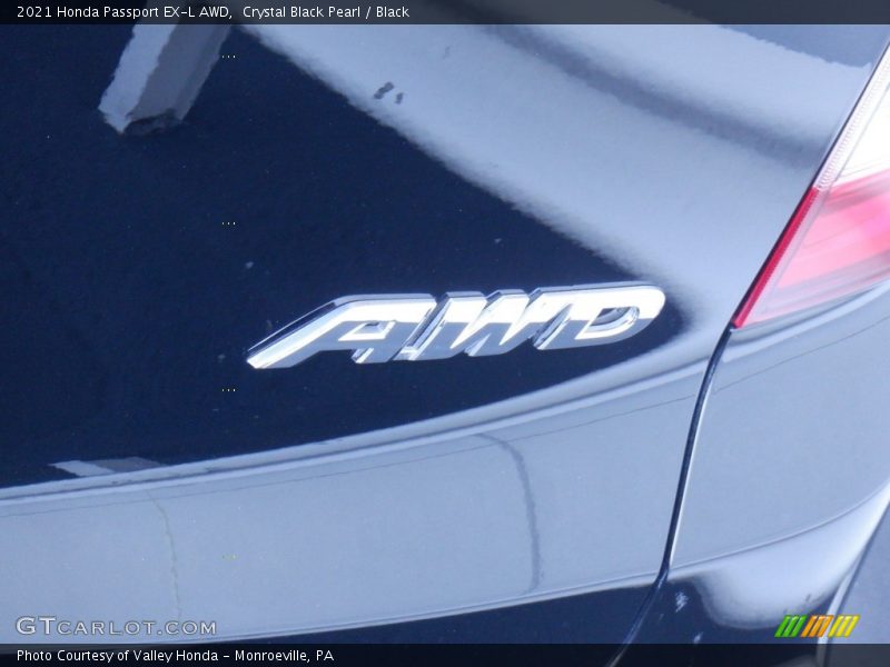 Crystal Black Pearl / Black 2021 Honda Passport EX-L AWD