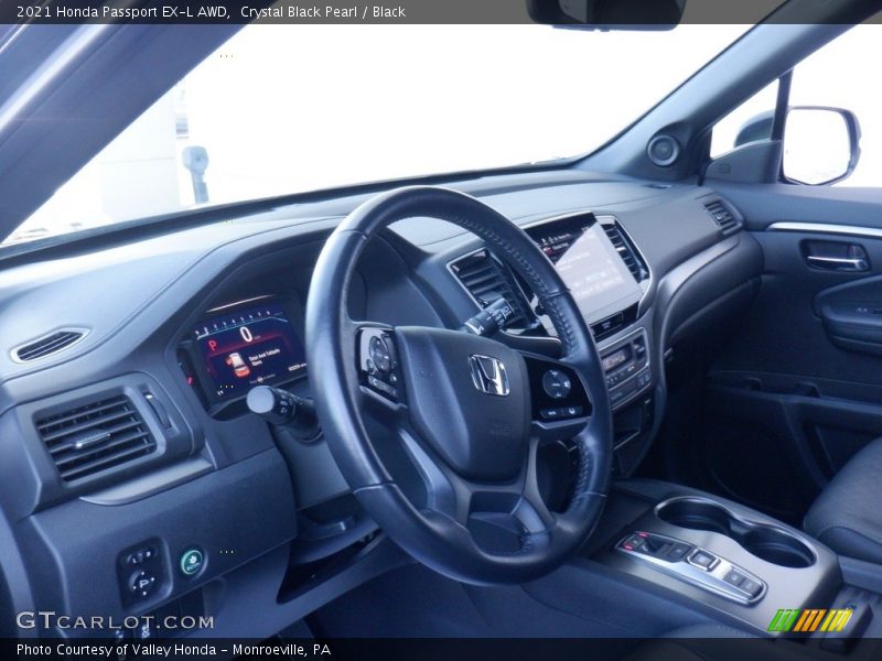 Crystal Black Pearl / Black 2021 Honda Passport EX-L AWD