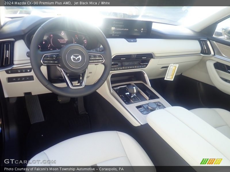 Jet Black Mica / White 2024 Mazda CX-90 Premium Plus AWD