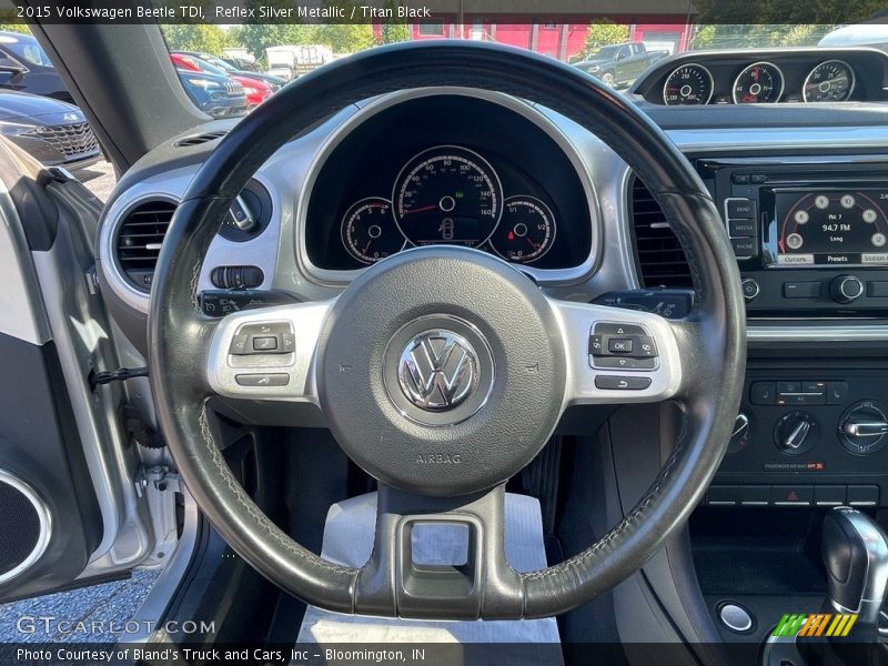 Reflex Silver Metallic / Titan Black 2015 Volkswagen Beetle TDI