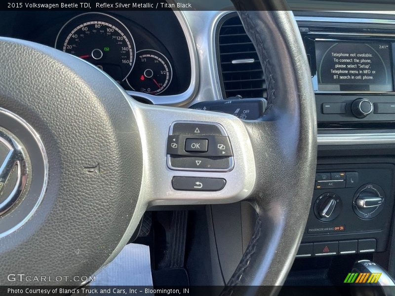 Reflex Silver Metallic / Titan Black 2015 Volkswagen Beetle TDI
