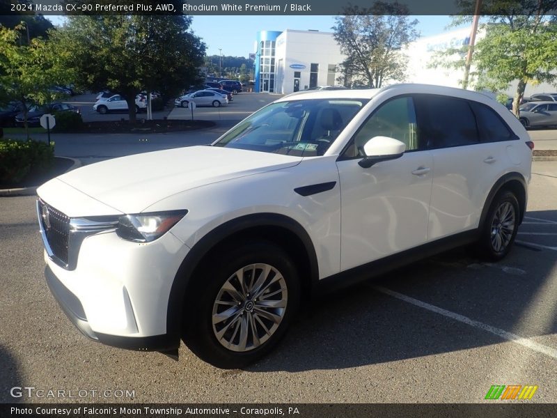 Rhodium White Premium / Black 2024 Mazda CX-90 Preferred Plus AWD