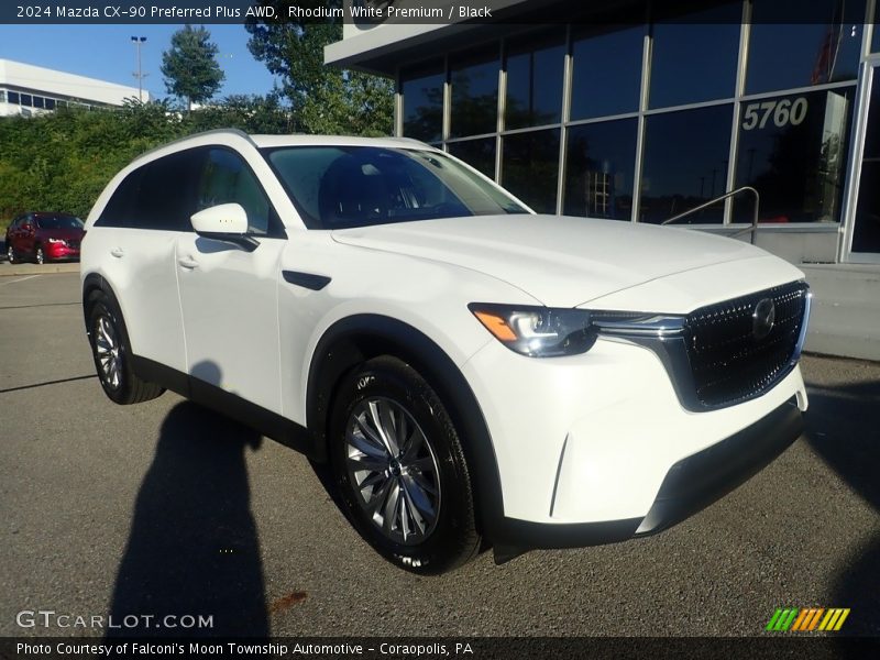 Rhodium White Premium / Black 2024 Mazda CX-90 Preferred Plus AWD