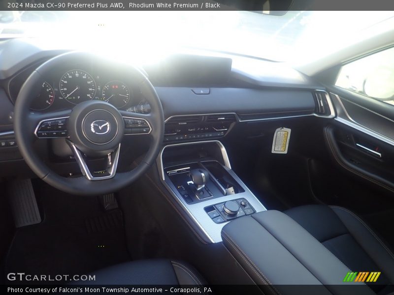 Rhodium White Premium / Black 2024 Mazda CX-90 Preferred Plus AWD