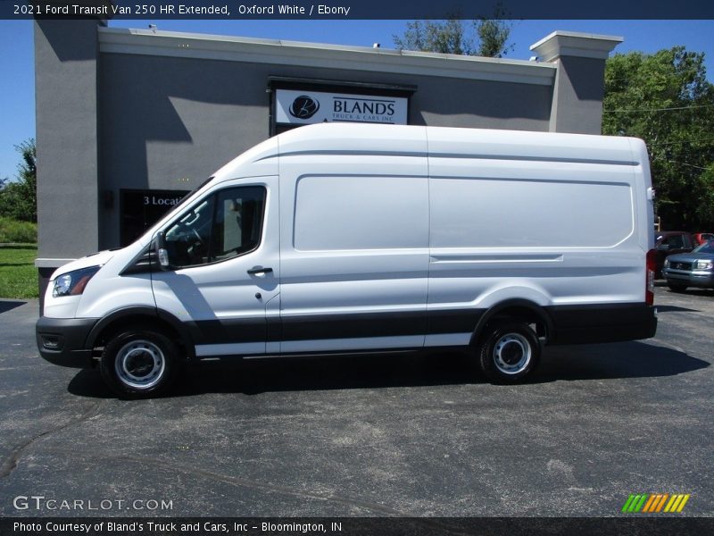 Oxford White / Ebony 2021 Ford Transit Van 250 HR Extended