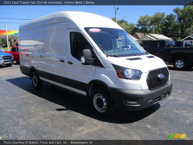 Oxford White / Ebony 2021 Ford Transit Van 250 HR Extended