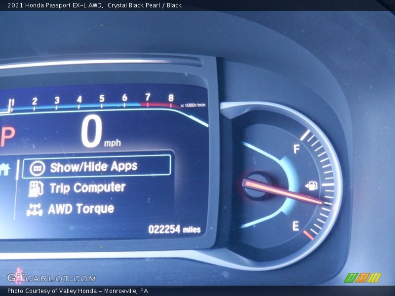 Crystal Black Pearl / Black 2021 Honda Passport EX-L AWD