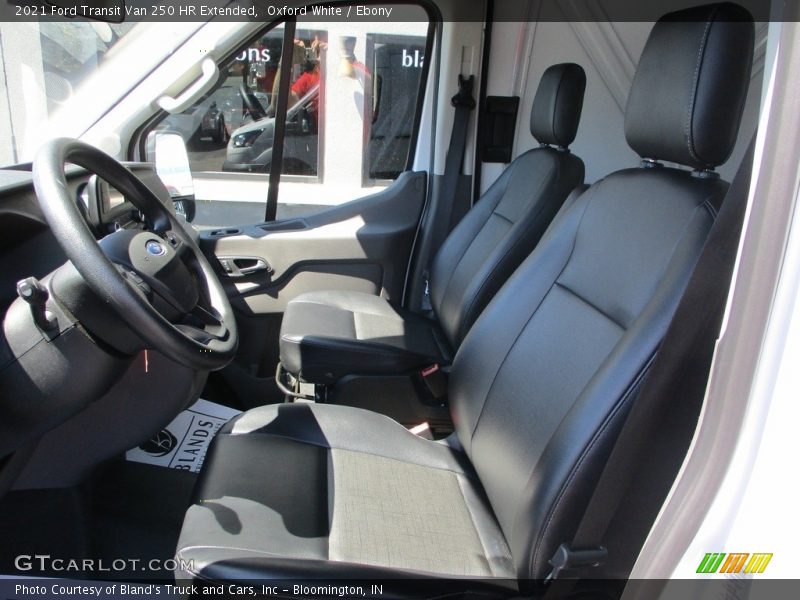 Oxford White / Ebony 2021 Ford Transit Van 250 HR Extended