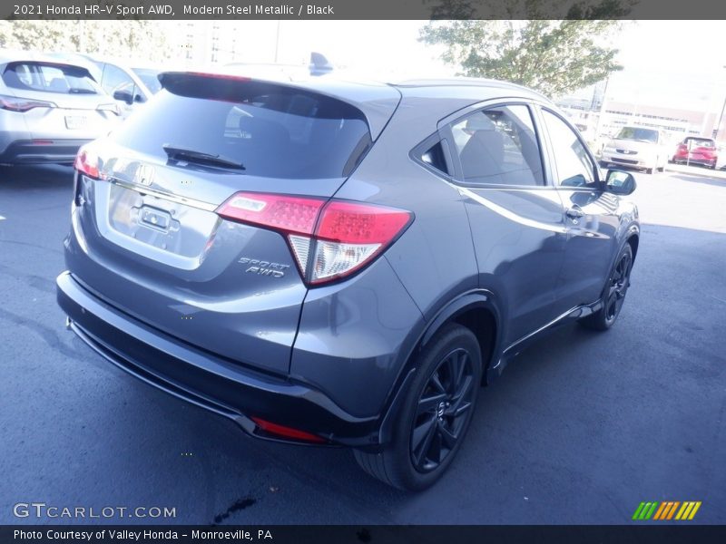 Modern Steel Metallic / Black 2021 Honda HR-V Sport AWD