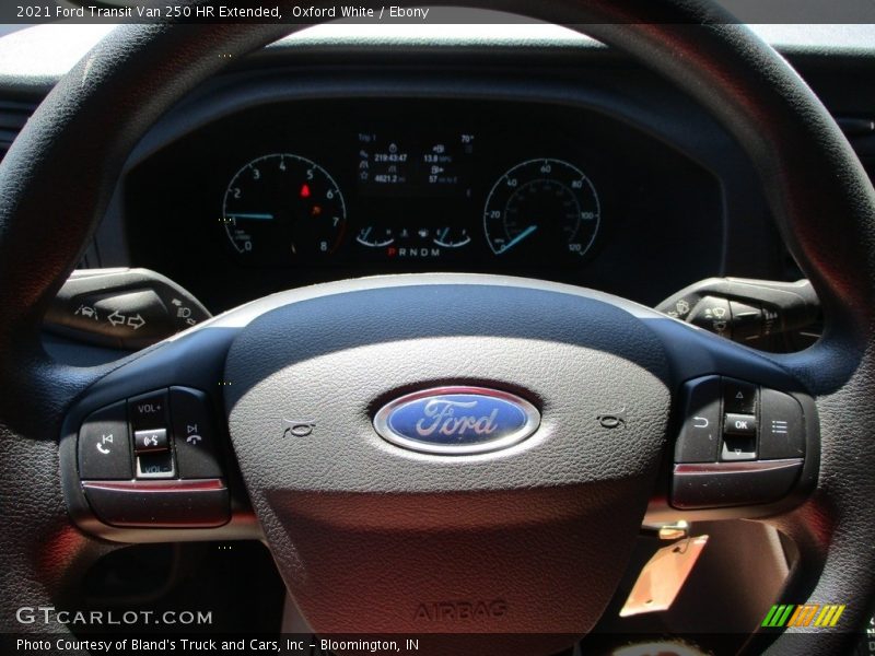 Oxford White / Ebony 2021 Ford Transit Van 250 HR Extended