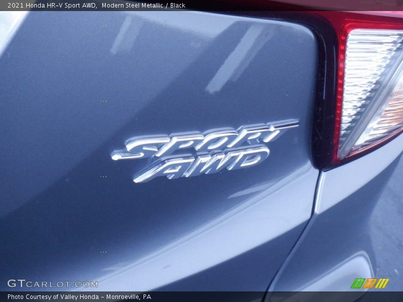 Modern Steel Metallic / Black 2021 Honda HR-V Sport AWD