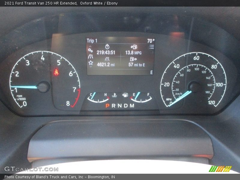 Oxford White / Ebony 2021 Ford Transit Van 250 HR Extended