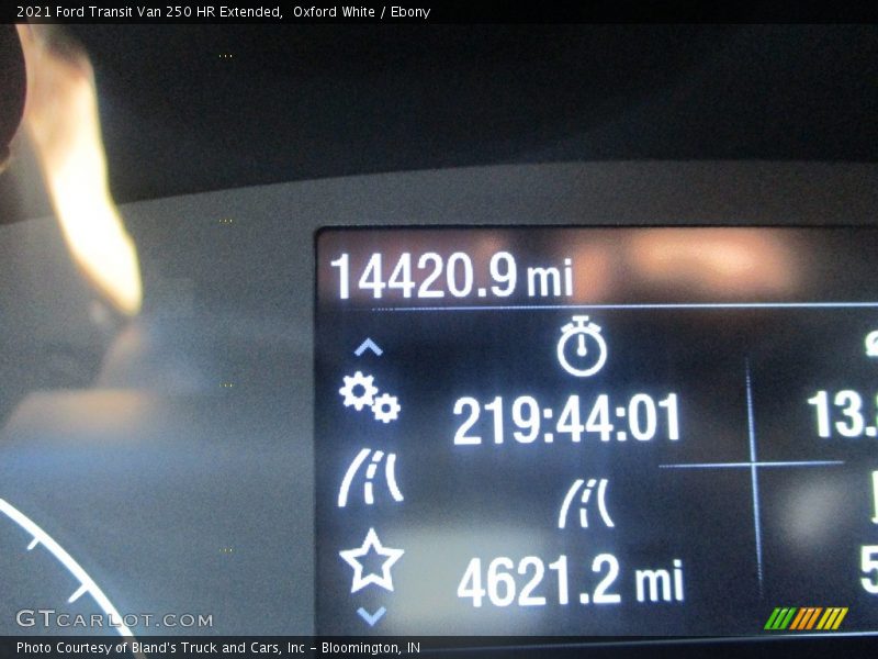 Oxford White / Ebony 2021 Ford Transit Van 250 HR Extended