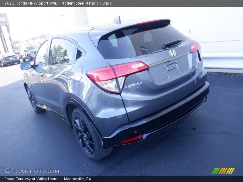 Modern Steel Metallic / Black 2021 Honda HR-V Sport AWD