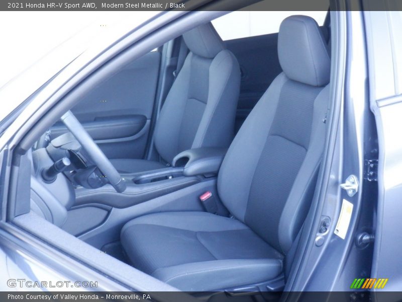 Modern Steel Metallic / Black 2021 Honda HR-V Sport AWD