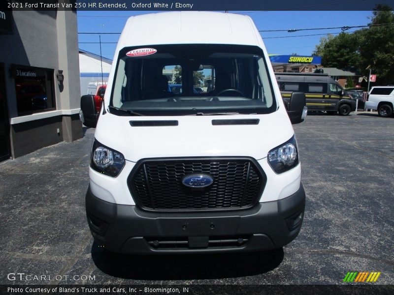 Oxford White / Ebony 2021 Ford Transit Van 250 HR Extended