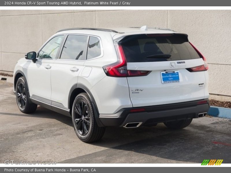Platinum White Pearl / Gray 2024 Honda CR-V Sport Touring AWD Hybrid