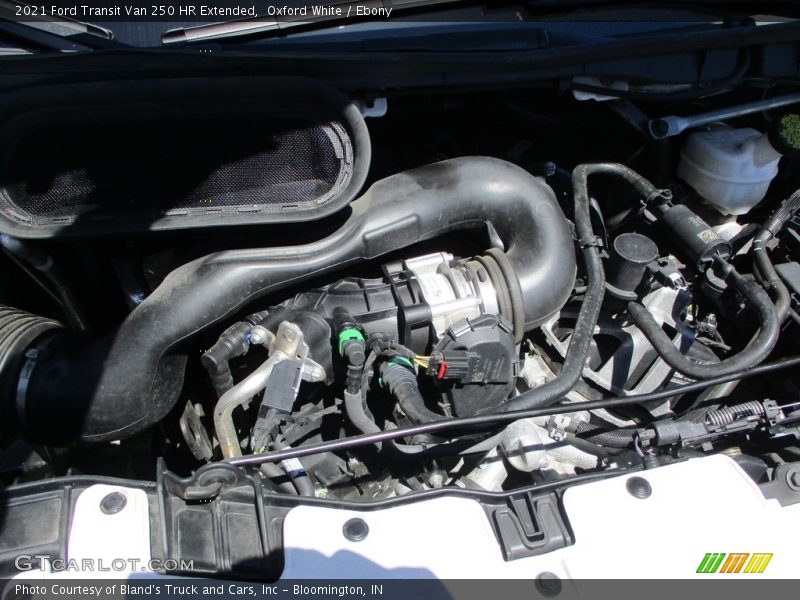 Oxford White / Ebony 2021 Ford Transit Van 250 HR Extended