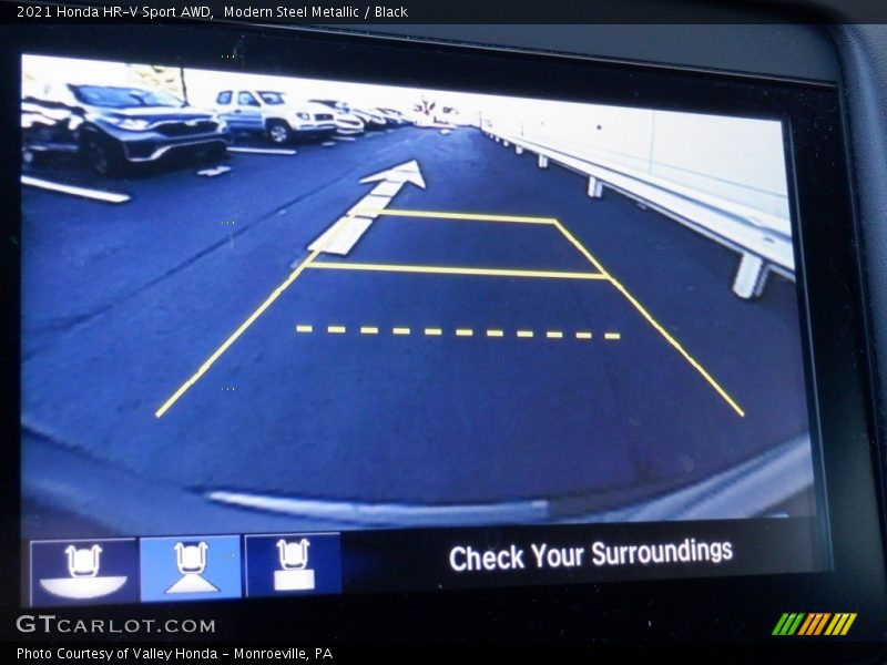 Modern Steel Metallic / Black 2021 Honda HR-V Sport AWD