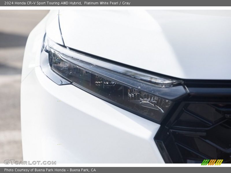 Platinum White Pearl / Gray 2024 Honda CR-V Sport Touring AWD Hybrid