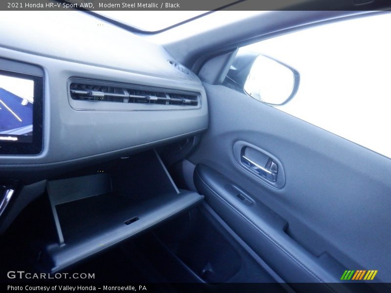 Modern Steel Metallic / Black 2021 Honda HR-V Sport AWD