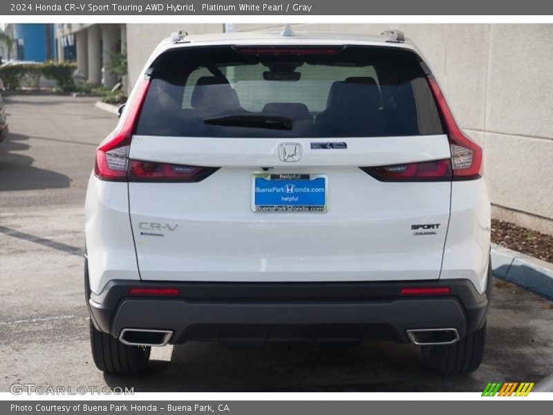 Platinum White Pearl / Gray 2024 Honda CR-V Sport Touring AWD Hybrid