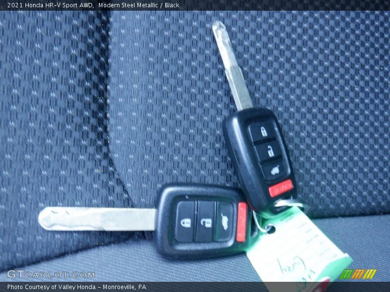 Modern Steel Metallic / Black 2021 Honda HR-V Sport AWD