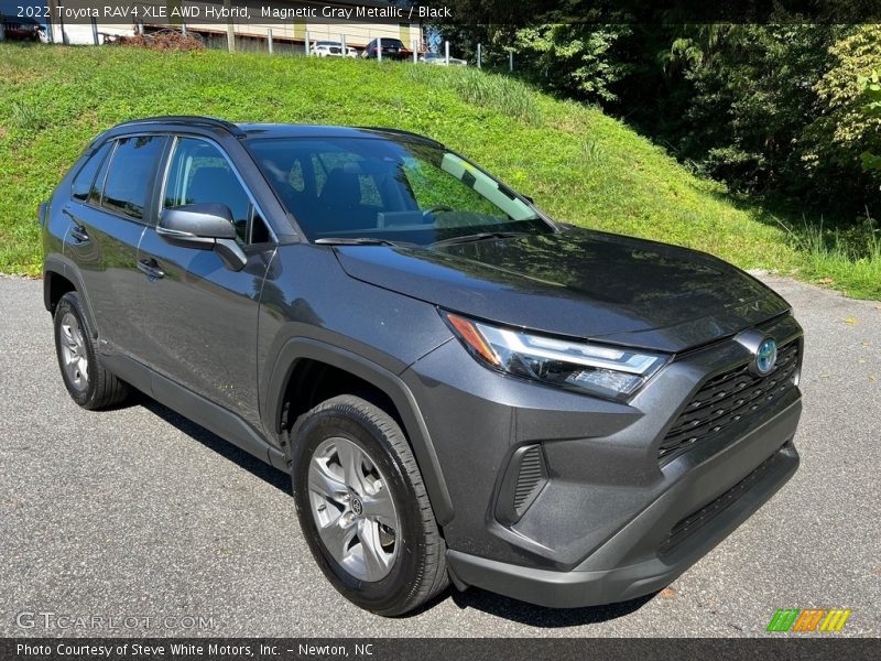 Front 3/4 View of 2022 RAV4 XLE AWD Hybrid