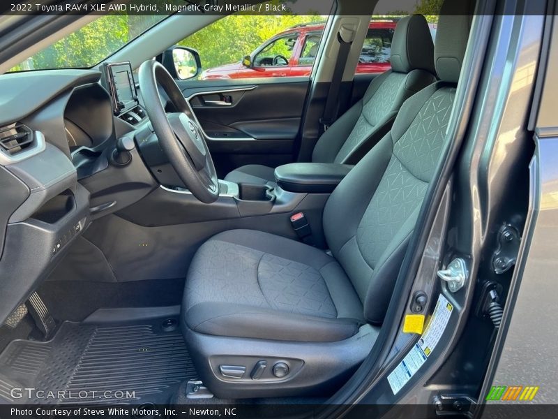  2022 RAV4 XLE AWD Hybrid Black Interior