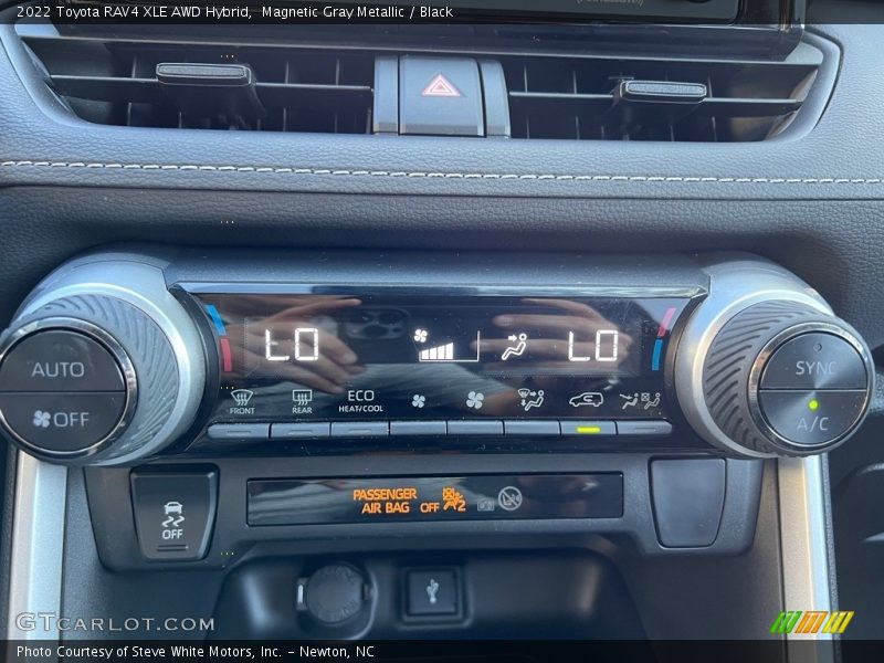 Controls of 2022 RAV4 XLE AWD Hybrid